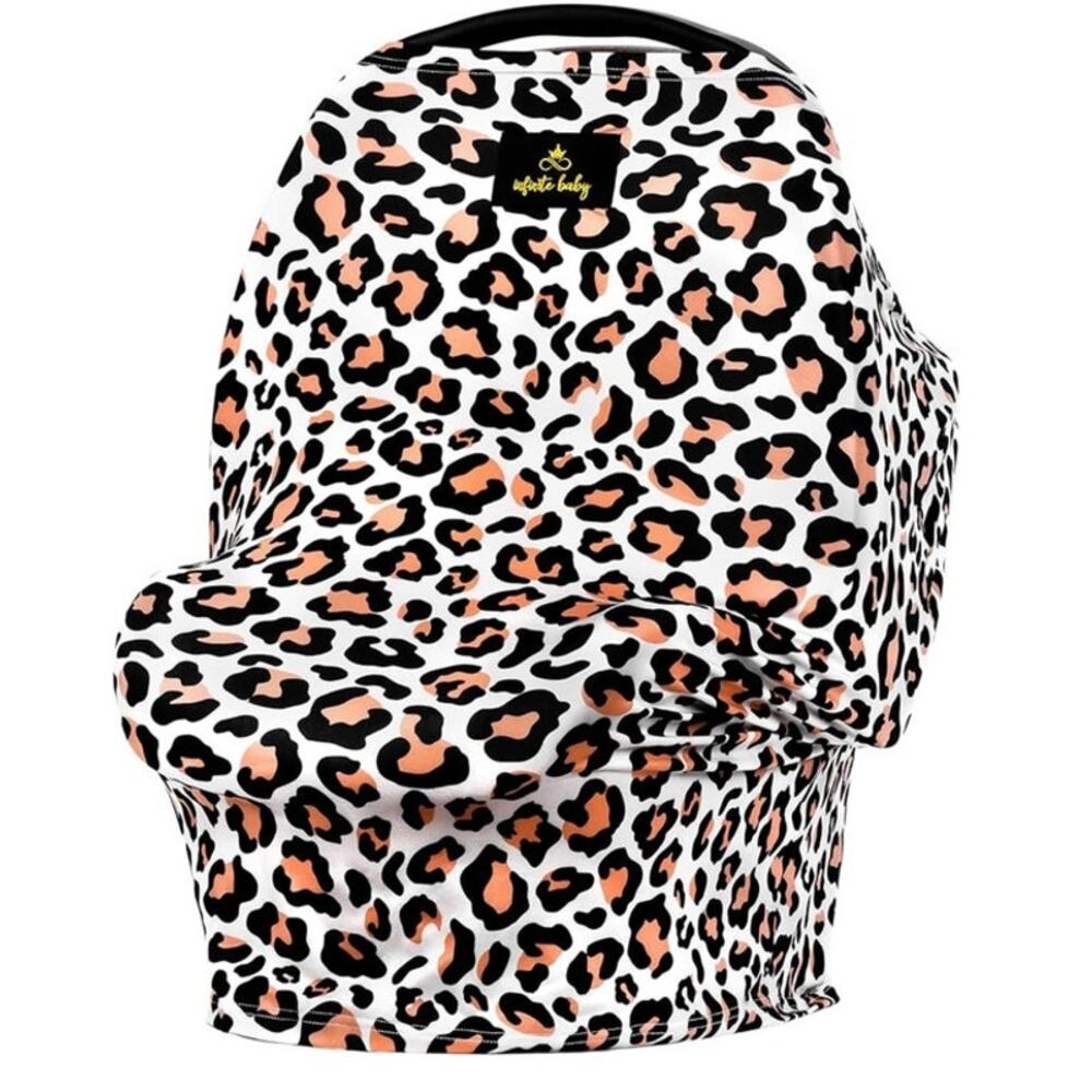Infinite Baby - Car Seat Cover & Nursing Cover - Leopard Print